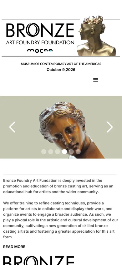 Bronze Art Foundry Foundation — mobile