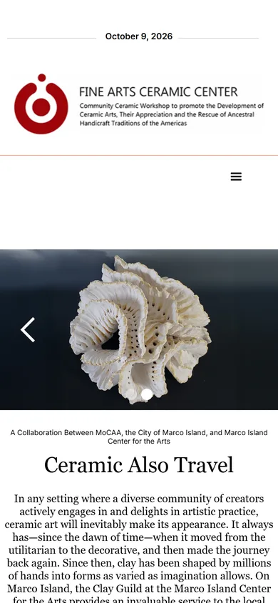 Fine Arts Ceramic Center — mobile